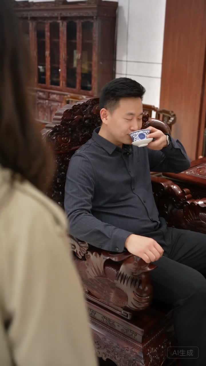 红木家具视频案例画面